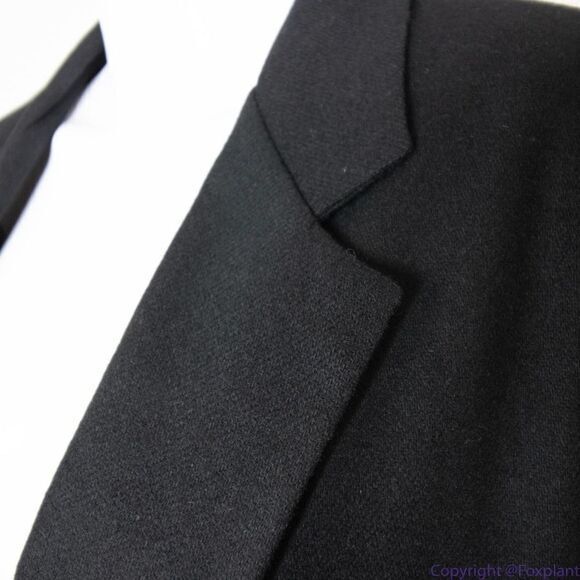 Vintage Dumas women's 100% Wool USA‎ made black blazer jacket, size 14 - Picture 7 of 16